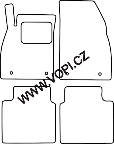 Autokoberce Saab 9-5 08/2010 - 2011 Autofit (4013)